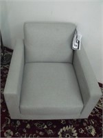 New Lilian August Modern Fabric Accent Chair, Grey