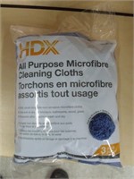 New HDX Micrifibre Cleaning Cloths 3PK Blue