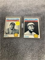 1973 Topps Cards - Ty Cobb & Babe Ruth