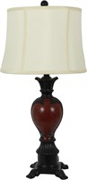 Decor Therapy Louise Table lamp, Bronze/Red