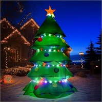 7 FT Inflatable Christmas Tree Decorations with Fl