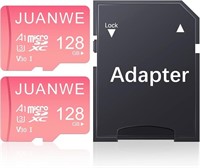 JUANWE 128GB Micro SD Card 2 Pack microSDXC Memory