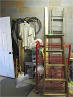 Asst'd. Tools, Ladders, Animal Trap, Etc.