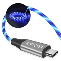 OuTrade USB Type C Cable, 3A LED Light Up Fast Cha