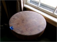 Round Butcher Block Table