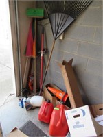 Asst'd. Gas Cans & Lawn Tools