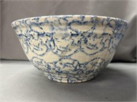 Stoneware Sponge Decorated Stoneware Bowl