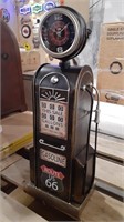 Vintage Style Gas Pump Table Clock