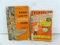 Lot of 2 Vintage Radio & TV Manuals