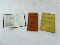 Lot of 3 Vintage Pocket Books - 1914 Diary 1952