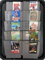 (10) Vintage Nintendo Nes Game Cartridges