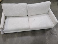 *Rivet Contemporary Apartment Sofa with Wood Base