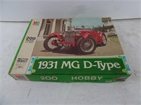 Vintage Milton Bradley 1931 MG D-Type 16" x 13.5"