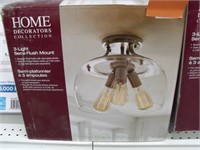 Home Decorators Collection 3-Light Brushed Nickele