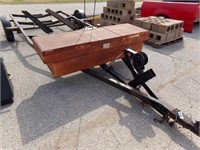 17'  BOAT TRAILER, CROSSOVER TOOL BOX NOT FASTENED
