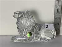 WATERFORD LION 7" LONG X 4.25" H