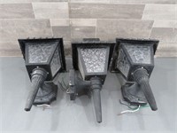 (3) OUTDOOR LIGHT FIXTURES