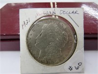 1921 Morgan Silver Dollar