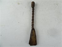 Carved African Ebony Wood Shoe Horn 11"