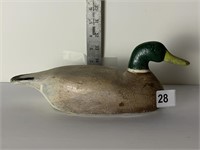 HAND CARVED DUCK 11.5" L