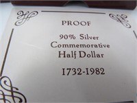 1982 90% Silver Commemorative Half Dollar Proof