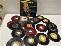 45'S INC LADY GODIVA, BOB NEWHART ALBUM, ETC.