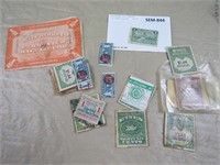 Collection of Motor Vehicle Tax Stamps &
