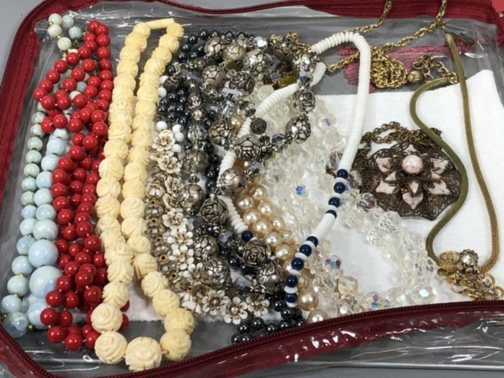 Large Variety of Quality Vintage Costume Necklaces