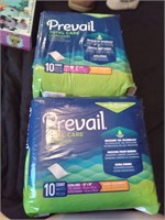 Prevail total care under pads New lot of 2