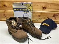 Texas Steer Steel Toed Boots