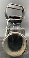 Antique British 3 Way Lens Lantern Red Green &