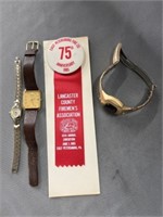 Wristwatches with Fireman's Ribbon