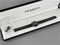 Movado Museum Black Dial Ceramic Women's Watch