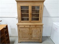 Antique 6ft 3" Kitchen Curio Cabinet with