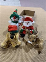 CHRISTMAS TY BEANIE BABIES WITH TAGS