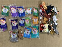 MCDONALDS TEENY BEANIES, SOME SEALED, SOME OPEN