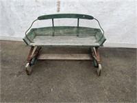 Wooden Spring Wagon Seat