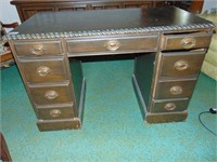 Antique Knee Hole Desk & Chair