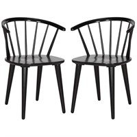 Blanchard Black Wood Dining Chair (Set of 2)