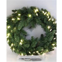 Bethlehem Lights 24" Overlit Wreath LEDs-Green