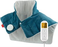 Comfytemp 2.2lb Heated Neck Wrap  19x22  Blue