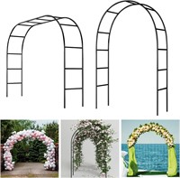 7.9 Ft H x 4.6 Ft W Metal Pergola Arbor