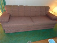 Retro Pink Parlor Sofa