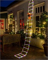 LED Christmas Lights  Santa  10ft Multicolor