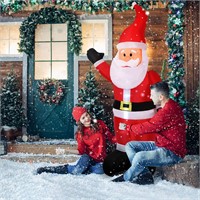 6 FT Lighted Santa Inflatable  Outdoor Decor