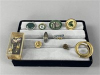 Michigan State University Sorority Fraternity Pins