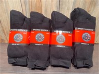 Crew Sports Socks SZ10-12  12 PAIR