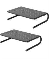 NEW $251 Steel Mesh Monitor Stand 2 Pack