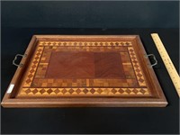 Vintage Inlaid Serving Tray