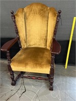 Antique Heavily Carved Chair